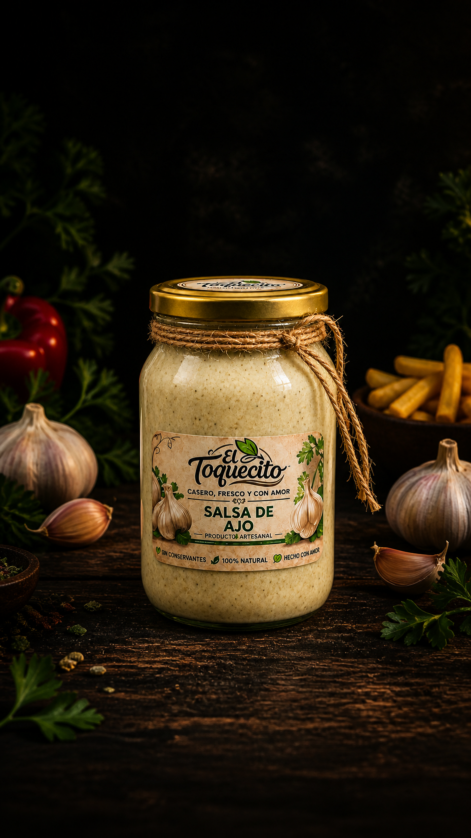 Salsa de Ajo El Toquecito